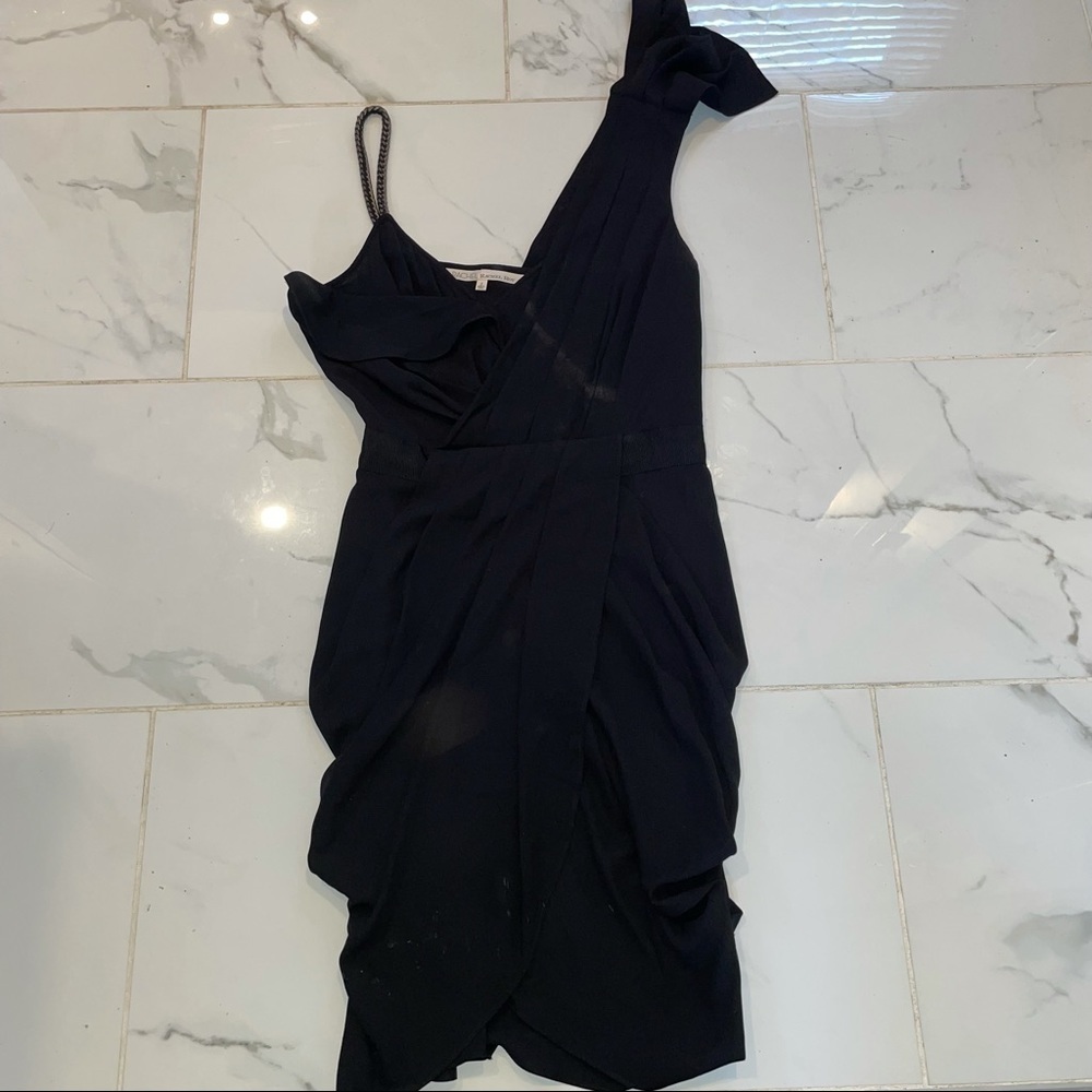 Rachel Roy Y2K chain link cocktail dress